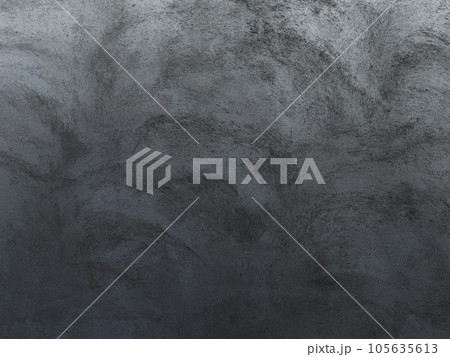 暗い灰色の左官仕上げのモルタル外壁の背景画像 105635613