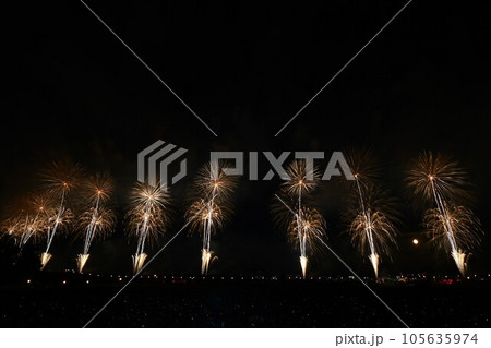 長岡花火のフェニックスと正三尺玉 長岡花火のフェニックスと正三尺玉 105635974
