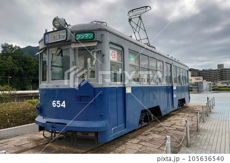 ヌマジ交通ミュージアムに展示されている広電の被爆電車 105636540