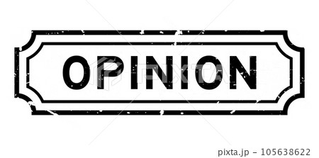 Grunge black opinion word rubber seal stamp on white background Grunge black opinion word rubber seal stamp on white background 105638622