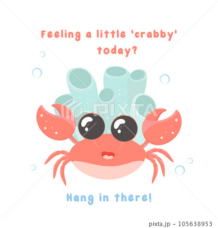 Motivational and support card with sea creatures Motivational and support card with sea creatures 105638953