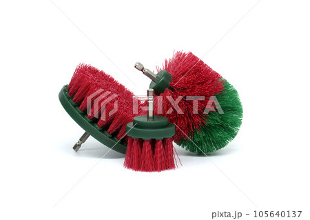 Cleaning and polishing accessories isolated on white 105640137