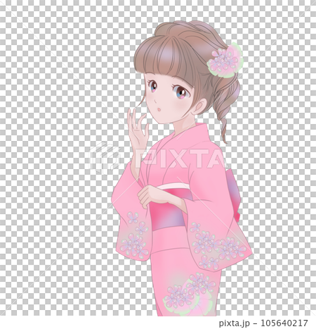girl in yukata girl in yukata 105640217