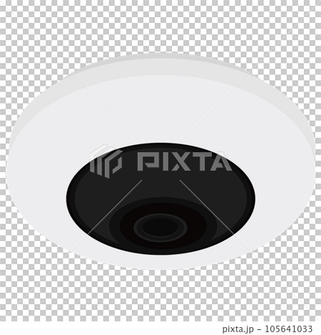 Omnidirectional security camera illustration material vector Omnidirectional security camera illustration material vector 105641033