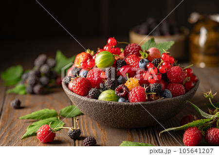 Various fresh berries 105641207