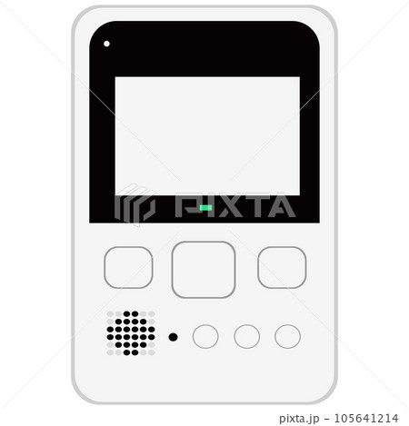 防犯カメラのリモコンのイラスト素材　ベクター 105641214