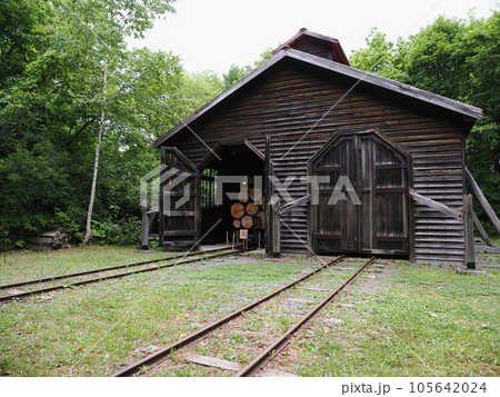 北海道開拓の村　森林鉄道機関庫 105642024
