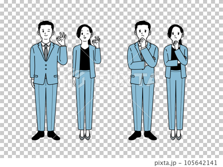 商務人士男女套裝 105642141