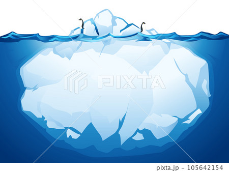 氷山のイラスト素材 105642154