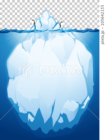 Iceberg illustration material 105642155