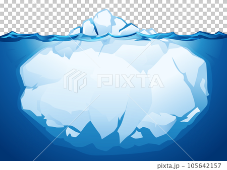Iceberg illustration material 105642157
