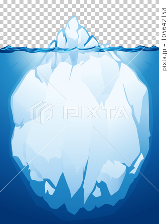 Iceberg illustration material 105642158