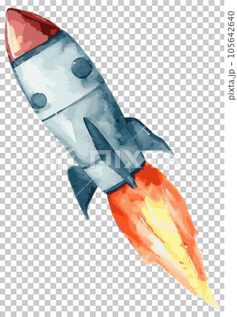 スペースロケット　アクリル画　原画 スペースロケット アクリル画 原画 【公式通販】