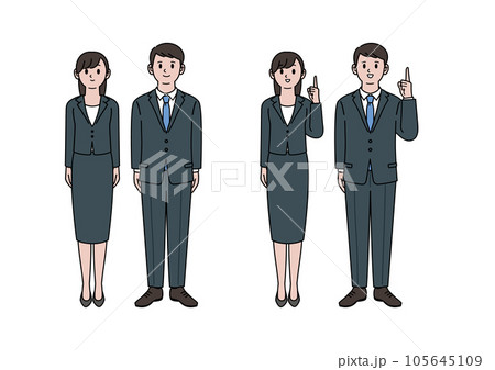 男女のビジネスパーソン 105645109