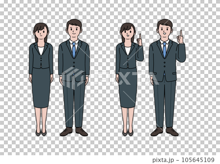 男女のビジネスパーソン 105645109