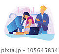 Vector illustration. office. presentation 105645834