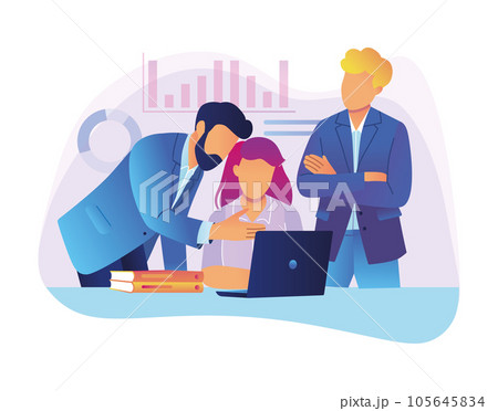 Vector illustration. office. presentation Vector illustration. office. presentation 105645834