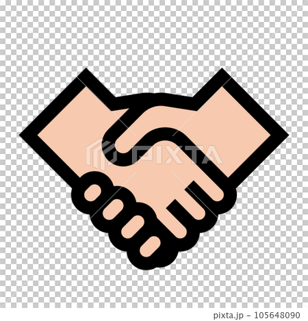 握手手矢量圖標 握手手矢量圖標 105648090
