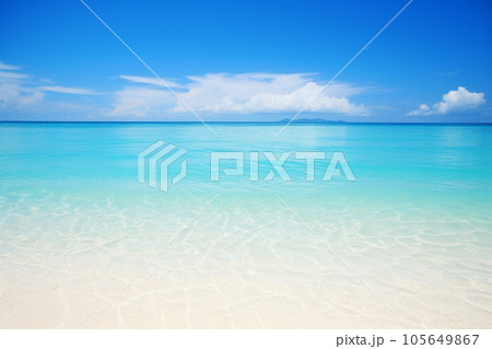 AI生成画像　夏の海 105649867