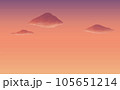 空【曙色】横方向シームレス（横方向につながる画像） 105651214