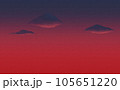 空【茜色】紙質感　横方向シームレス（横方向につながる画像） 105651220
