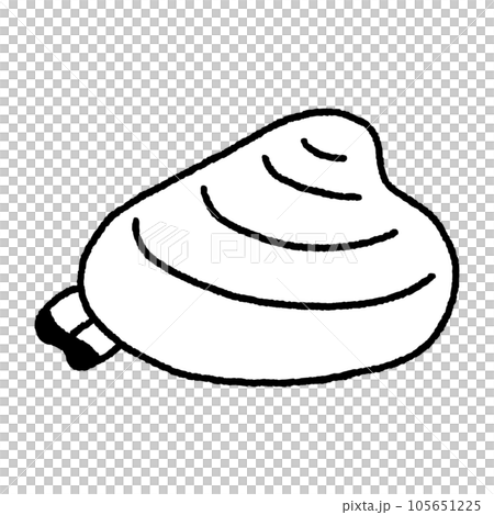 蛤蜊、貝類、線條圖 蛤蜊、貝類、線條圖 105651225