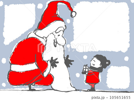クリスマス用手描きメッセージカード2のイラスト素材 [105651655] - PIXTA