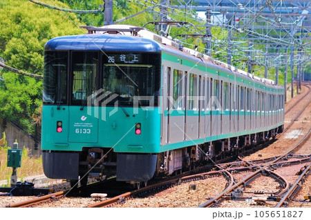 【神戸市営地下鉄】6000形（西神・山手線：学園都市駅） 105651827