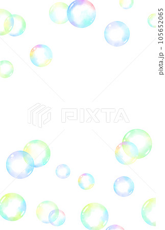 背景素材_水彩_シャボン玉 背景素材_水彩_シャボン玉 105652065