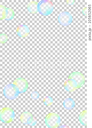 背景素材_水彩_シャボン玉 背景素材_水彩_シャボン玉 105652065