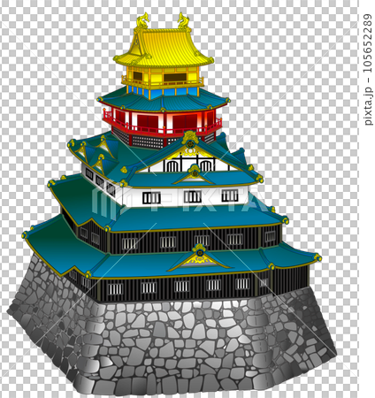安土城の予想図 105652289