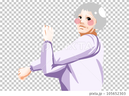 gymnastics illustration grandma 1 gymnastics illustration grandma 1 105652303
