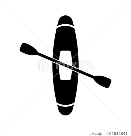 kayaking icon vector 105652841