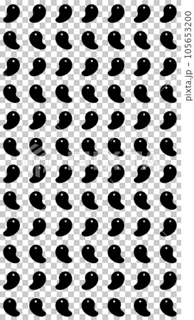 Magatama pattern illustration background material monochrome 9:16 105653200