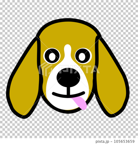 GIF 動畫的比格犬臉圖 105653659
