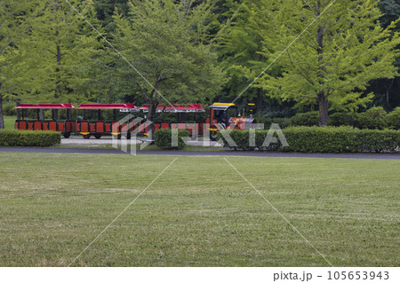 秩父ミューズパーク　芝生広場とスカイロードトレイン　埼玉県秩父市・小鹿野町 105653943