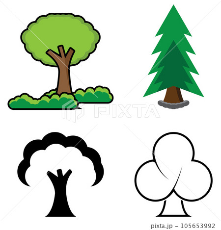 tree icon vectorのイラスト素材 [105653992] - PIXTA
