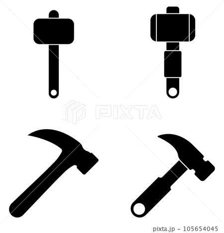 hammer icon vector hammer icon vector 105654045
