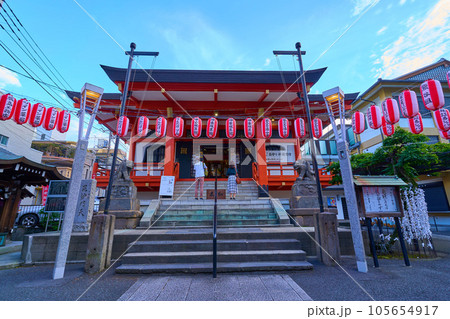 東京都新宿区神楽坂の毘沙門天のある善國寺 105654917