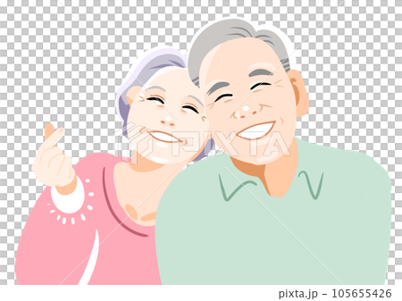 Good old couple, no background 6 Good old couple, no background 6 105655426