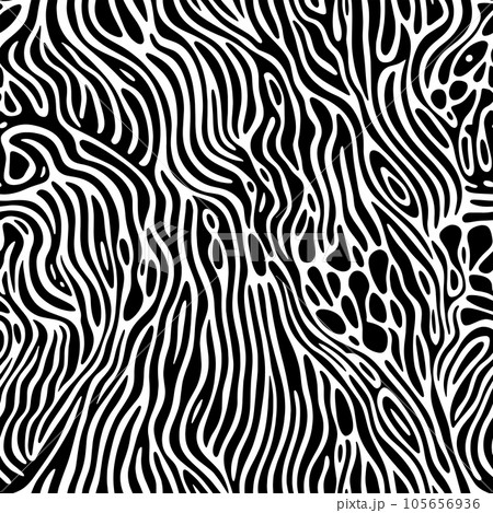 Monochrome doodle abstract seamless background with stroke line. Monochrome doodle abstract seamless background with stroke line. 105656936