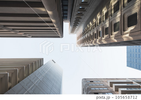 Office buildings in Adelaide city looking up Office buildings in Adelaide city looking up 105658712