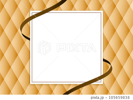 高級感のあるリボンのフレーム 105659838