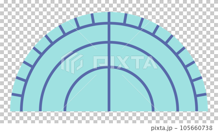 Illustration of protractor 105660738