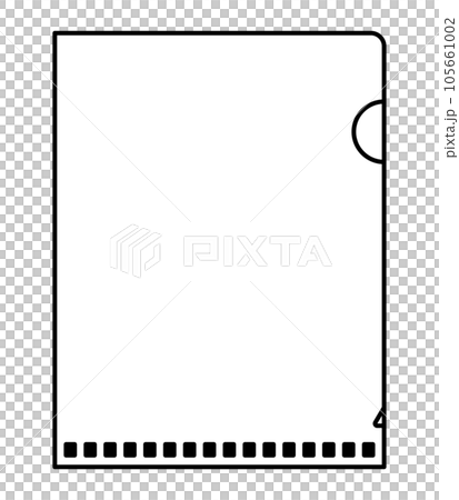 クリアファイルのイラスト 105661002