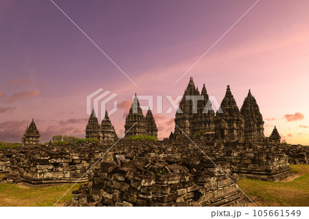 Prambanan, a Hindu temple compound in Yogyakarta, southern Java, Indonesia, 105661549