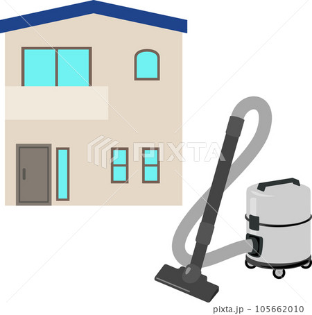 戸建て住宅と業務用掃除機 105662010