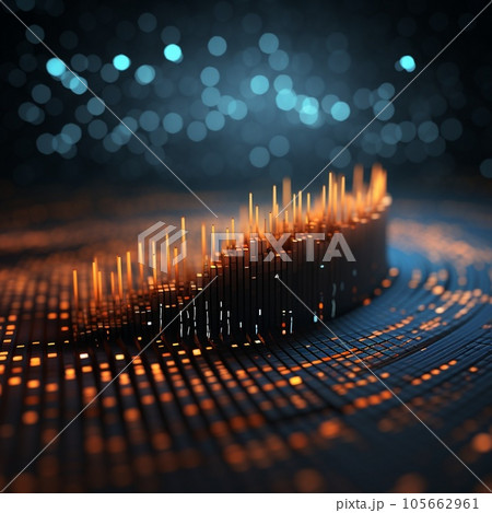 Big data connection. Abstract futuristic illustration 105662961