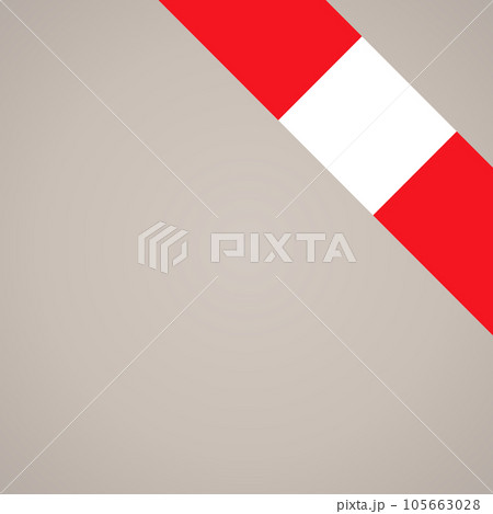 Corner ribbon flag of Peru, Mons or Saint-Tropez 105663028