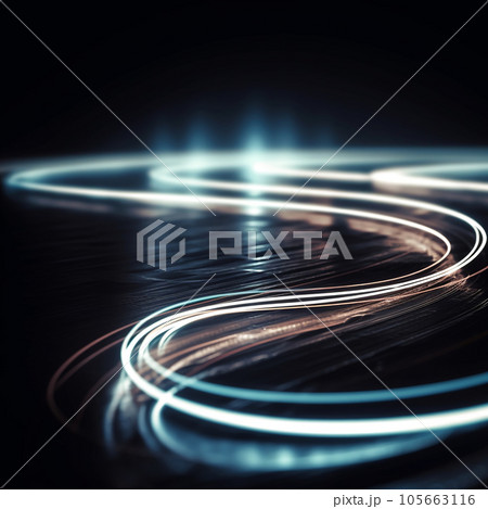 Lights of cars with night. Long exposure Lights of cars with night. Long exposure 105663116